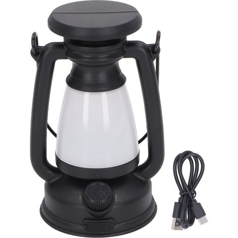 Vintage-LED-Laterne mit Dimmfunktion, tragbar für drinnen und draußen, Camping und Garten (1/5)