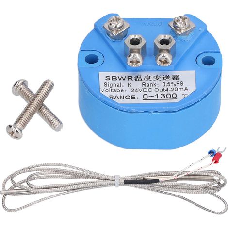 Transmetteur de capteur de température, thermocouple de type K, composants électroniques SBWR 24 V CC (1/5)