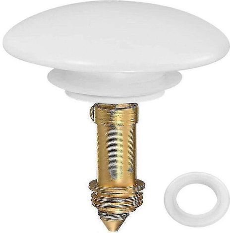 Bouchons de lavabo à clapet, bouchons de salle de bain à clapet clic-clac, bouchons de vidange en cuivre à noyau rebondissant, bonde à bouton-poussoir pour lavabo et évier de cuisine (1/5)