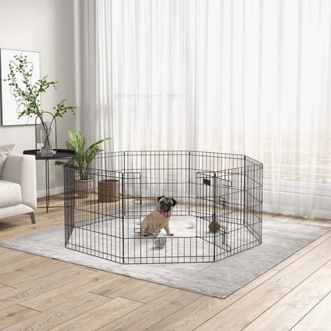 Recinto/box modulare per cani, conigli e roditori recinzione per piccoli animali per uso interno ed esterno pieghevole 8 pannelli