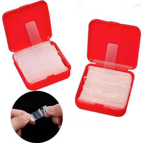 Ruban adhésif double face extra fort 120 Pièces Transparent Double Face Ruban adhésif Multifonctionnel et Réutilisable Transparent lavable Nano scotch double face，Pour Accrocher des Tableaux (1/5)
