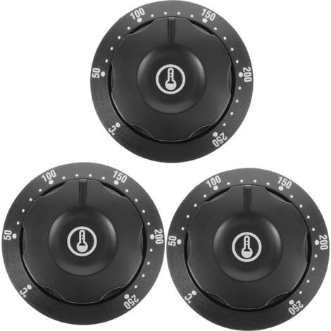 3 Pièces Thermostat, Interrupteur Four Friteuse, Bouton Contrôle Température, Accessoire Cuisine (1/5)