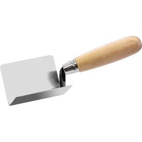 TECTOOL Truelle d'angle intérieur 90° - inox - bois - 80x60mm