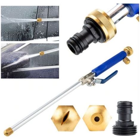 High Pressure Power Washer Wand with Jet and Fan Spray Tips for Car Washing Garden Watering Yard Cleaning Blue (1/5)