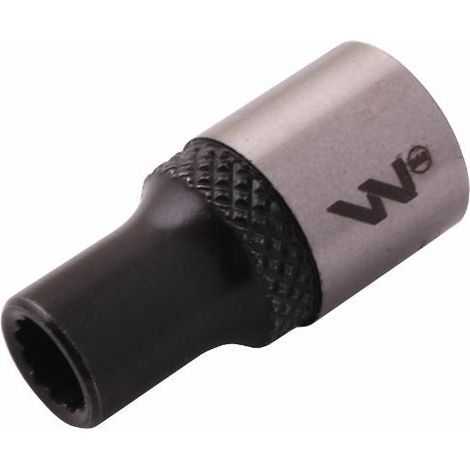 Vaso 1/4" de doce puntos. 5 mm. CrV50BV30. DIN 3124. Waryński (1/4)