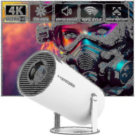 4K-Projektor mit Android 11, Dual-WiFi 6, 200p ANSI, Allwinner H713, Bluetooth 5.0, 1080p, 1280x720p, Heimkino, tragbar, für den Außenbereich (1/5)