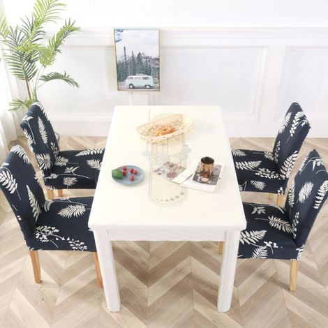 Housses de Chaises Universelles - HomeComfort - Lot de 6 - Ajustement Parfait et Facile à Mettre - 47-60/38-45/38-47cm (1/5)