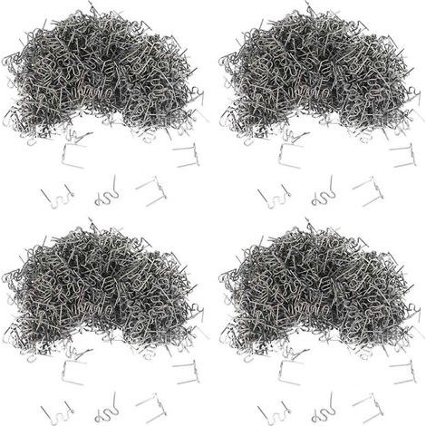Adapté à 4000 clous ondulés de 0,6 mm, ce kit de réparation de cloueuse convient aux pare-chocs et aux plastiques de carrosserie automobile et comprend des outils de soudage de clous ondulés de 0,6 mm (1/3)
