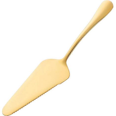 Pelle à gâteau dentelée simple en acier inoxydable, outil de cuisson, pelle à pizza, fromage et crème pour la cuisine (dorée)-22.74.1CM-Golden (1/3)