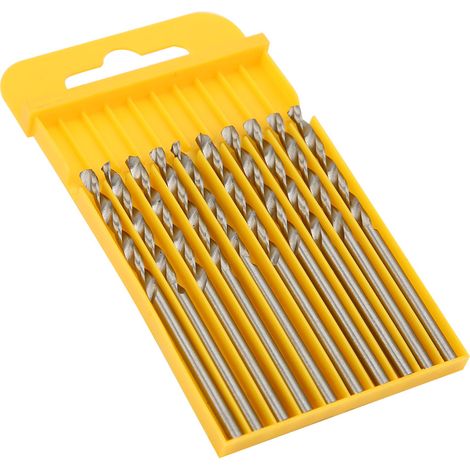 10 Boxes Twisted Drill Bits High Speed Steel Straight Shank Woodworking Drilling Tool2.8 10pcs per box / 4241 (10 boxes in total) High Speed Steel (1/5)