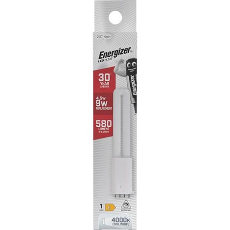 Energizer S30436 LED PLS/E 2G7 4Pin 4.5W 580L Cool White S30436 ENG7019