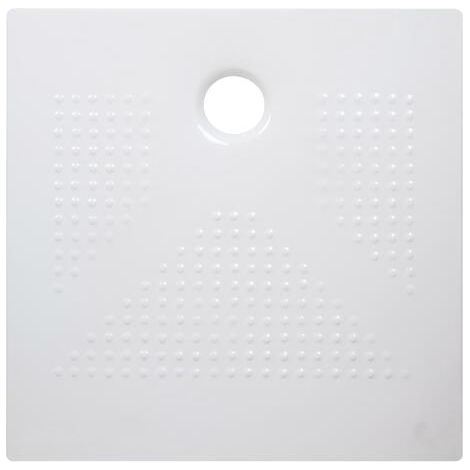 Receveur de douche céramique ultra-plat 3,5 cm blanc 90x90cm (1/2)
