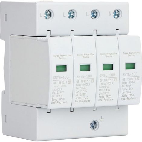 Parafoudre 100KA 4P 385V pour Tableau de Distribution, Dispositif de Protection contre les Surtensions (1/5)