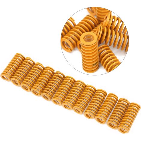 24 Stück 3D-Druckerteile Feder für Heizbett-Extruder-Nivellierungszubehör 25 x 8 mm (1/5)