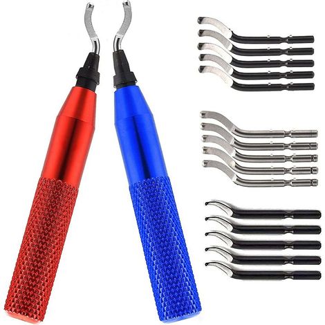 Green Mobility-Kit d'outils d'ébavurage en métal Fraises d'ébavurage rotatives avec 15 lames (1/5)