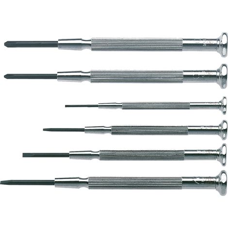 C.K Elektronik- u. Feinmechanik Schraubendreher-Set 6teilig Schlitz, Kreuzschlitz Phillips