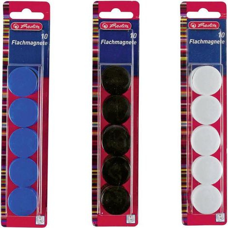 Flachmagnete farbig sortiert rund 10 Stck