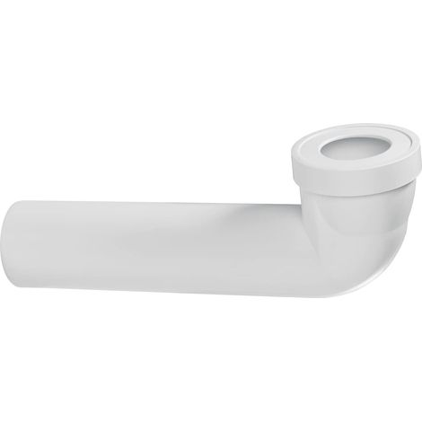 Pipe WC Jardibric longue coudée 400mm Ø100 Emboiture Ø85/105 (1/2)