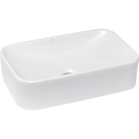 Lavabo pour plan de travail Glacera Vallone, 49x30 cm, sans trop-plein (VA4930) (1/5)