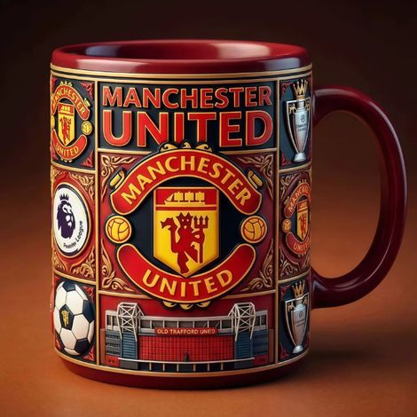 New product mug/coffee cup featuring football teams: Manchester City, Tottenham Hotspur, Chelsea, and the "Puppet King" water bottle - D - 11OZ