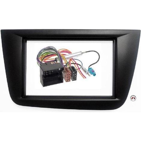 Kit Installation Autoradio KITFAC158FK compatible avec Seat Altea Toledo CanBus - Noir