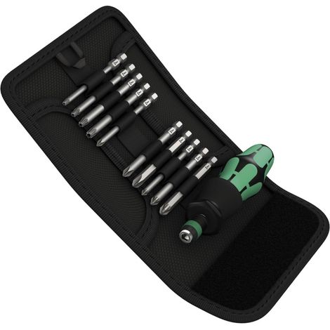 Wera 059299 Kraftform Kompakt 41 Screwdriver Rapidaptor Bit Holder+ Pz/Ph/Tx Set (1/2)
