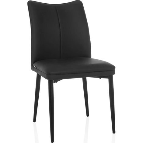 [NEUWERTIG] B-Ware hjh LIVING Esszimmerstuhl VISETO Kunstleder schwarz höhenverstellbar (1/2)