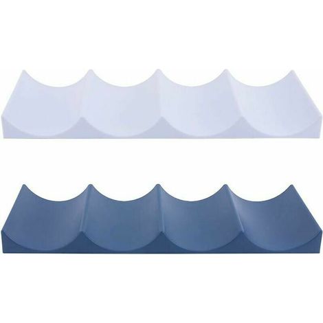 Casier à Bouteilles de Style Européen, 2 Pièces étagère à Vin en Plastique Range Bouteille Frigo pour Comptoirs de Cuisine, Garde-Manger, Réfrigérateur (1/4)