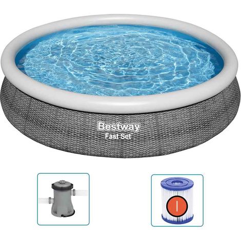 Maison Exclusive - Set Piscina Rotonda 366x76 cm