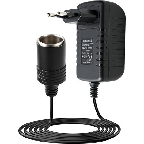 Adaptateur Allume Cigare Prise Secteur 220V vers 12V 3A 36W (1/5)