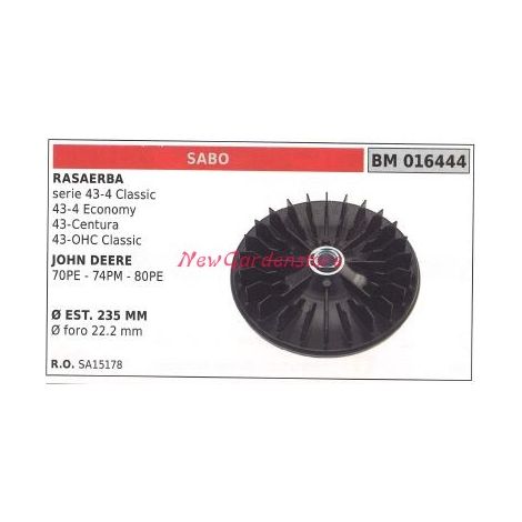 Ventola mozzo portalama trattorino rasaerba tagliaerba SERIE 43 SABO 016444