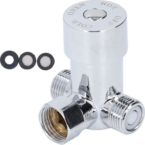 Robinetterie Mélangeur Thermostatique Brass G1/2 Pour Robinet à Détection Automatique avec Valve Anti-Retour (1/5)