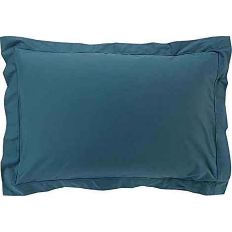 Taies d'oreiller x2 Percale 50x70 cm Bleu (1/3)