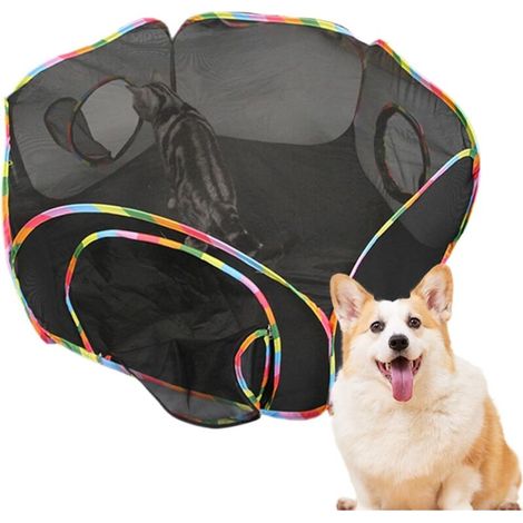 Enclos extérieur pour chat 32 x 34 cm, tente pour chat, enclos extérieur pour animaux, aire de jeux spacieuse pour animaux, pour que les chatons et les animaux puissent s'amuser en toute sécurité, (1/5)