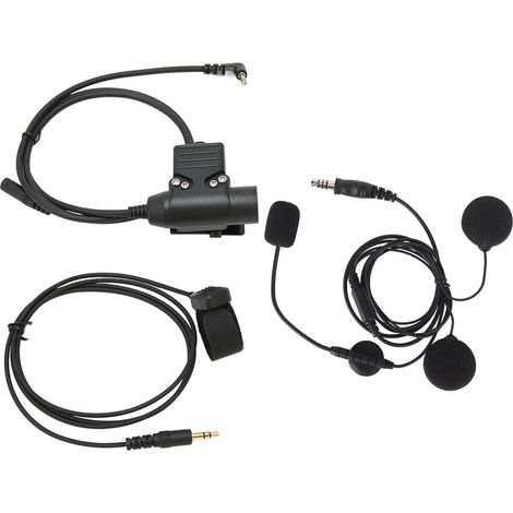 Adaptateur PTT (Push-to-Talk) pour casque audio, compatible avec les radios bidirectionnelles Xiaomi, les motos et les motoneiges. (1/5)