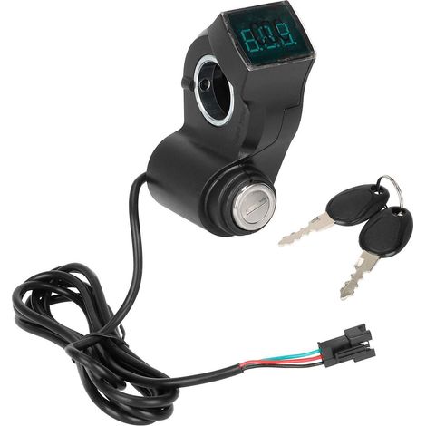 Universelles Zubehör für den Elektroroller KUGOO M4: Digitalanzeige, elektrischer Schalter, Zündschalter. (1/4)