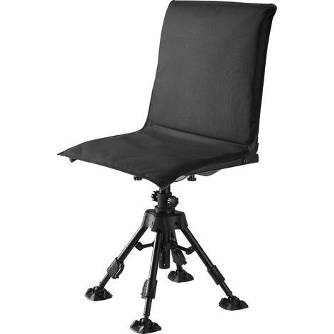 Mophorn Chaise de chasse pivotante à 360°, siège pliable et portable, structure en acier durable, avec housse, pieds anti-enfoncement et hauteur ajustable, idéale pour la pêche et le camping (1/5)