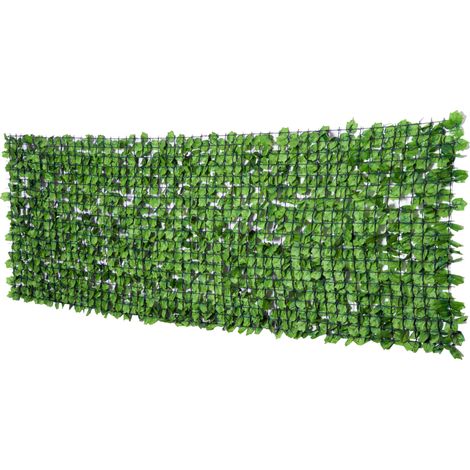 Seto artificial de privacidad 300 x 100 cm verde claro (1/5)