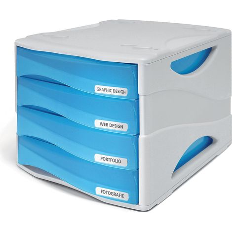 ARDA TR15P4PBL bandeja de escritorio/organizador Gris, Azul
