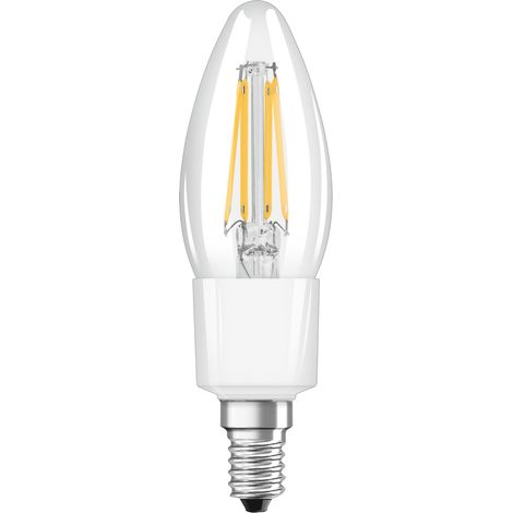 LEDVANCE Smarte LED-Lampe mit Wifi Technologie, Sockel E14, Dimmbar, Warmweiß (2700K), Kerzenform, Klares Filament, Ersatz für herkömmliche 40W-Glühbirnen, steuerbar mit Alexa, Google & App, 1er-Pack (1/5)
