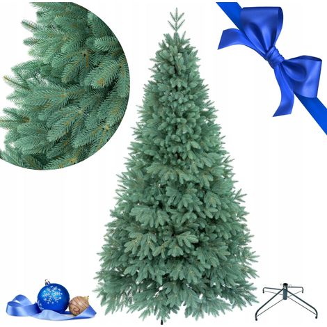 Esclusivo albero di Natale artificiale 100% PE 3D abete blu prestigio argento 250 cm (1/5)