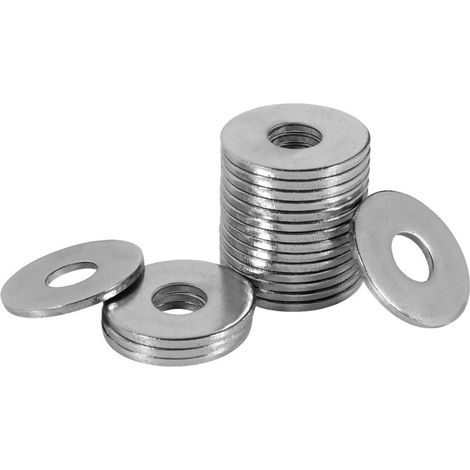 M4-Metallscheiben, M4 x 12 mm Edelstahlscheiben, 100 Flachscheiben, 304 Edelstahlscheiben, Penny-Unterlegscheiben für Schrauben und Muttern