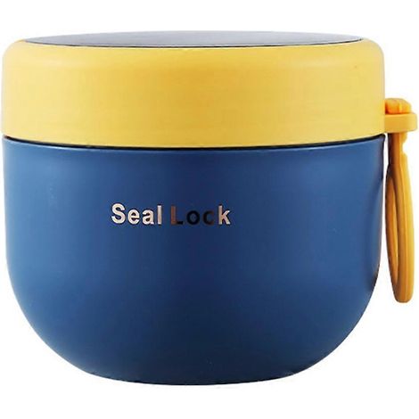 Suppenbecher, Suppenbehälter zum Mitnehmen, isolierter Becher mit Deckel, Thermoskanne, tragbarer Haferflockenbehälter, Lunchbox B (1/5)