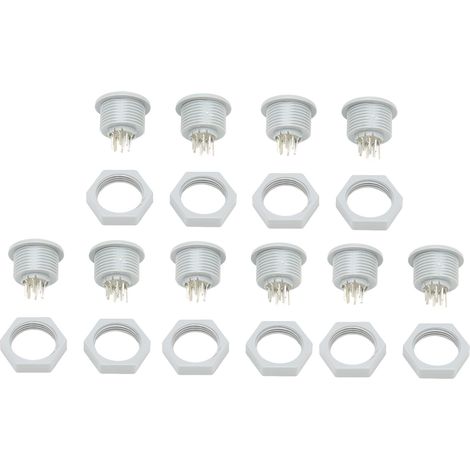 Ensemble de 10 Bases d'Électrothérapie 8 Broches avec Prise pour Équipement de Physiothérapie (1/5)