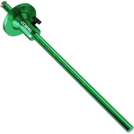 Outil à tracer pour le travail du bois Vert, longueur 22,4 cm 1 x outil à tracer à mortaise de type lame métrique/impérial Outil à tracer parallèle (1/5)