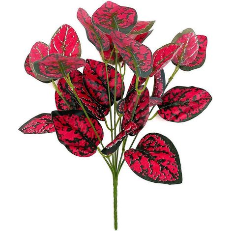 Plante artificielle verte, petit bouquet de rhubarbe, plante de jardin verte, accessoires de décoration murale pour la maisonTian Da Rouge (1/5)