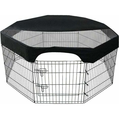Couverture de parc pour animaux 24 pouces – Tissu oxford imperméable 210D – Maille hexagonale pour protection UV – Installation sans outils (1/5)