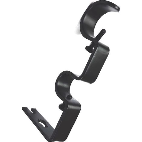 Lot de 3 supports de tringle à rideaux en fer, design universel, décoration pour chambre à coucher (1/5)