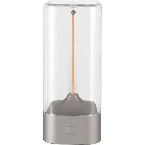 Magnetic Night Light – Interactive Touch Night Light, LED Touch Table Lamp and USB Rechargeable Lighting Accessory for Bedside, Living Room (Silver) (1/5)