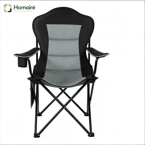 Chaise de jardin noir 84 x 62 x 110 cm HOMAIRE (1/5)